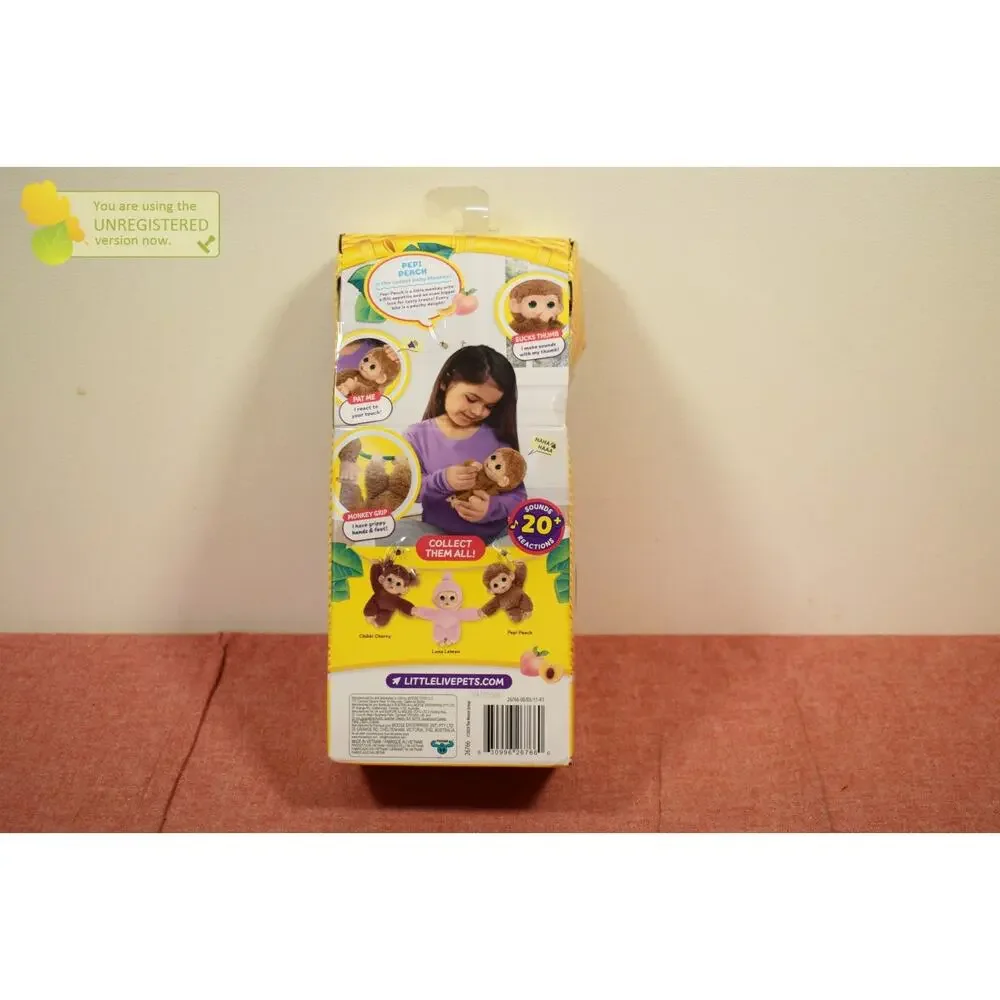 Little Live Pets My Baby Monkey Minis Pepi Peach